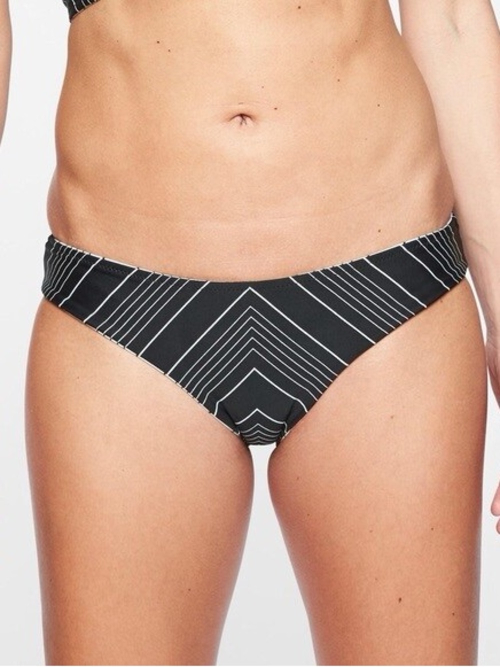 Athleta Chevron Striped Reversible Bikini Bottom